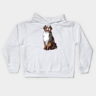 Australian Shepherd Dogs Kids Hoodie